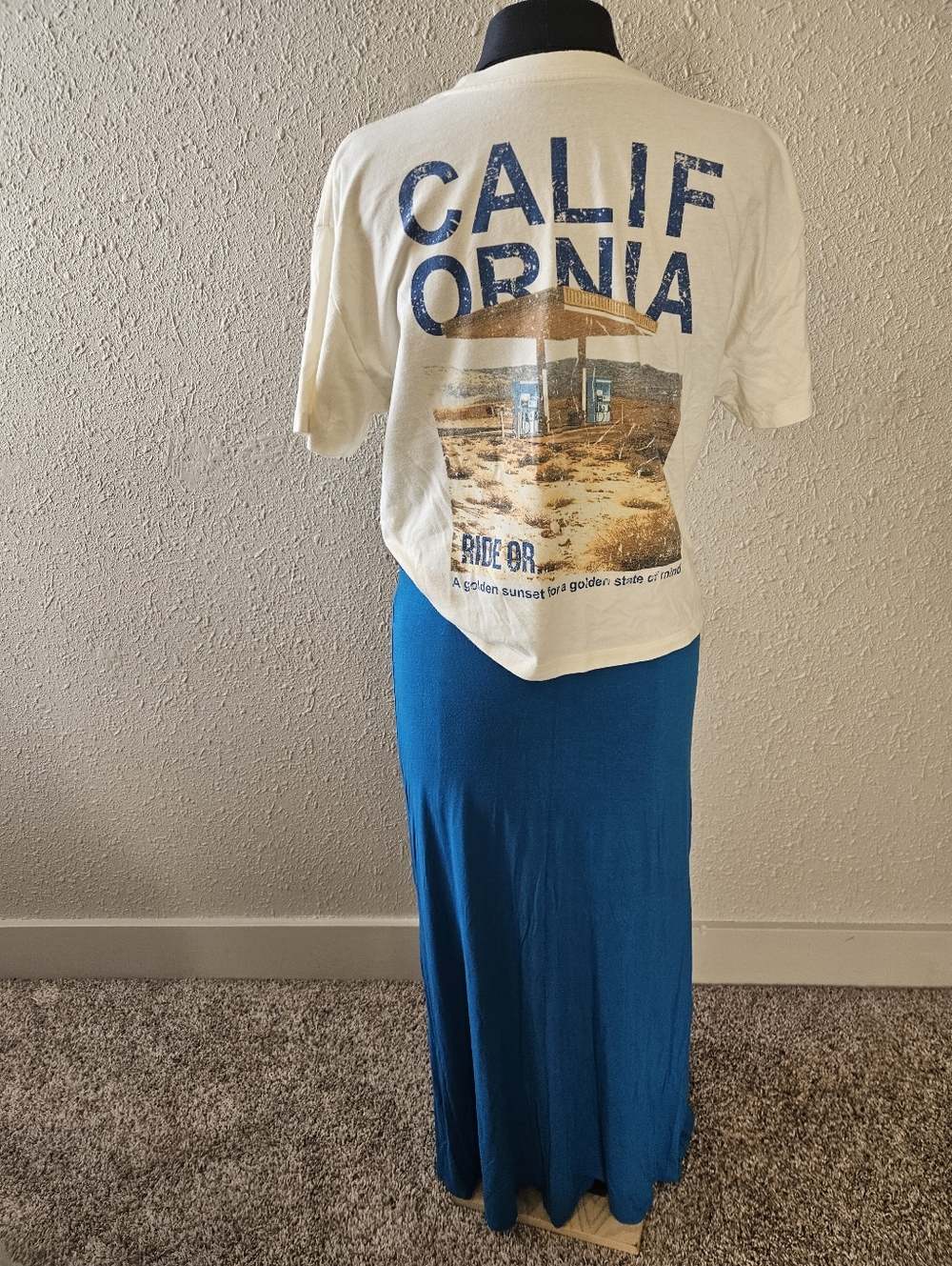 California Crop Top Tee From Vintage Threads